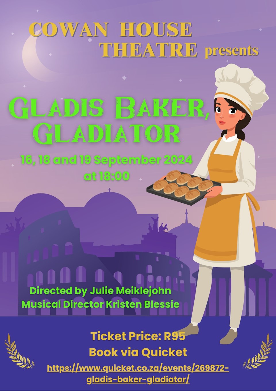 16 sept cowan house gladis baker gladiator