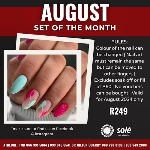 sole august set of the month