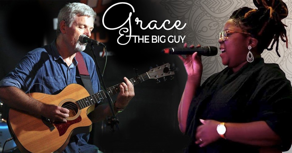 grace and the big guy at mith hilton