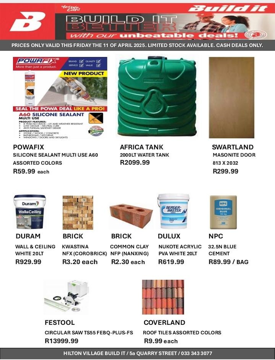 hilton build it 2025 11 april deals 2