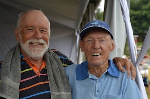 George Watson L and Midmar Mile founder Mike Buthie Arbuthnot