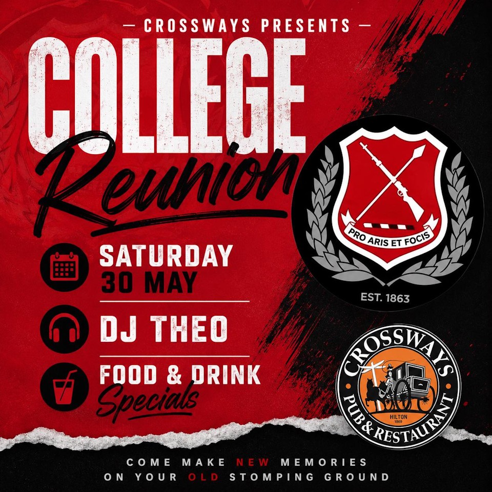 college reunion at crossways 30 may 2026