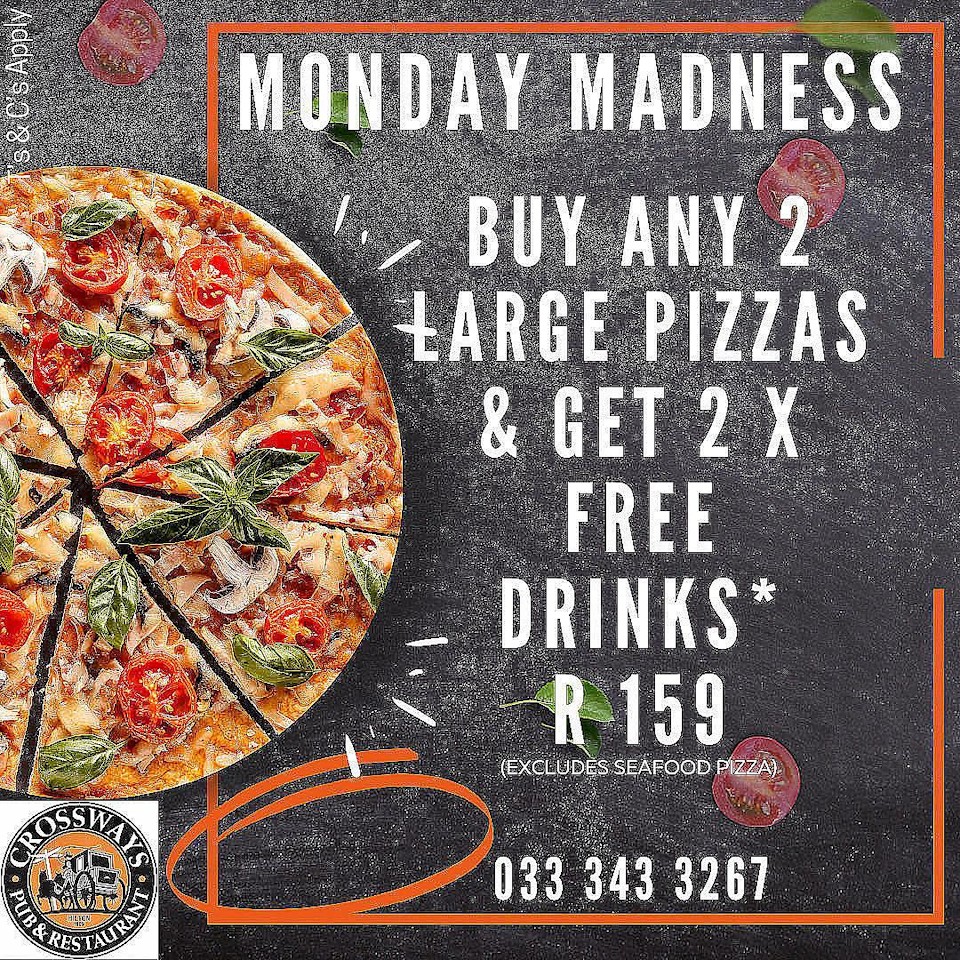 crossways pizza special