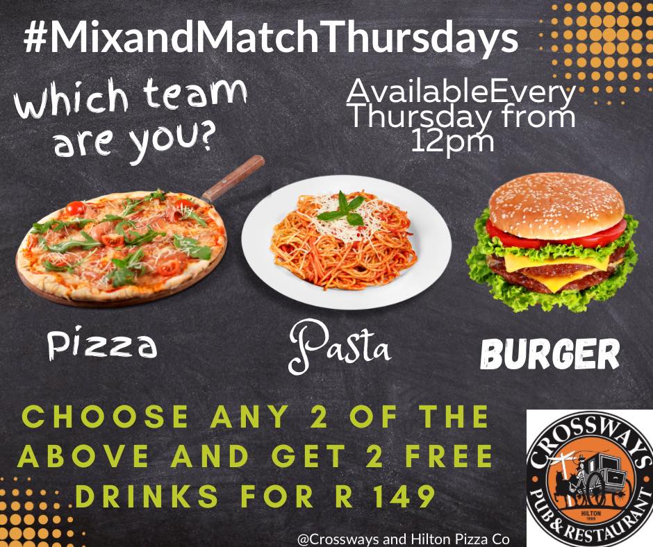 crossways thursday mix n match special
