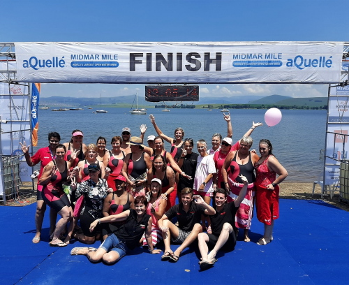 Pink Drive swimmers at aQuelle Midmar Mile
