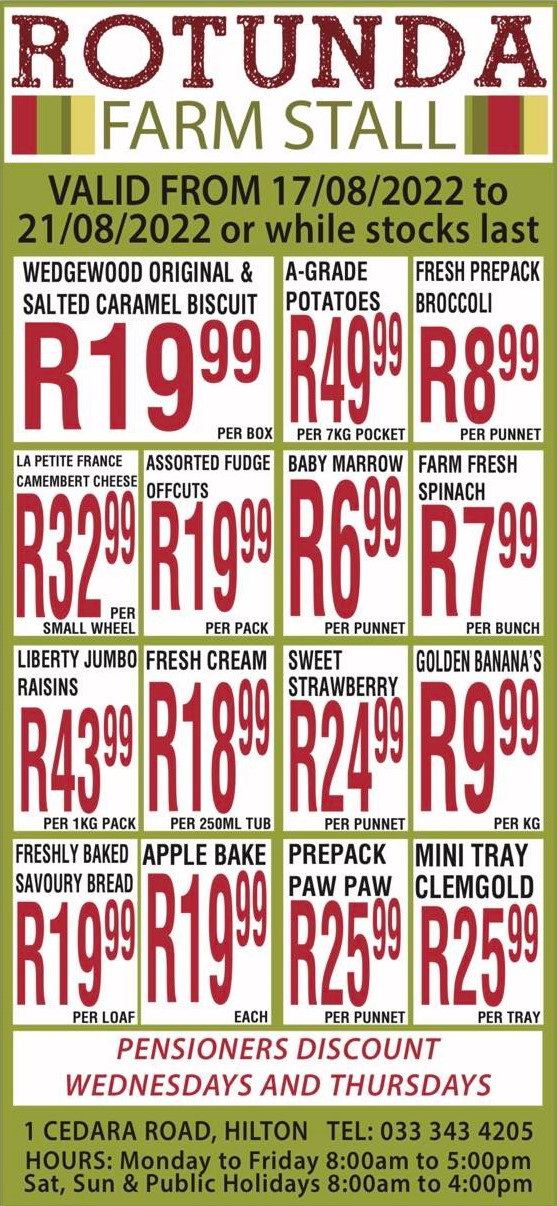 rotunda farm stall 17 to 21 august 2022