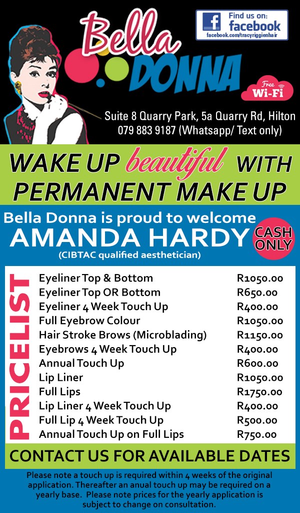 Bella Donna Online Permenant Makeup Ad Updated June 16